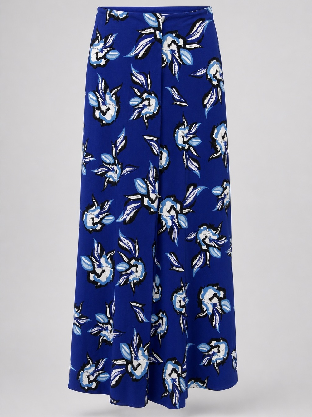 Diane Von Furstenberg Royal Blue Floral Maxi Skirt